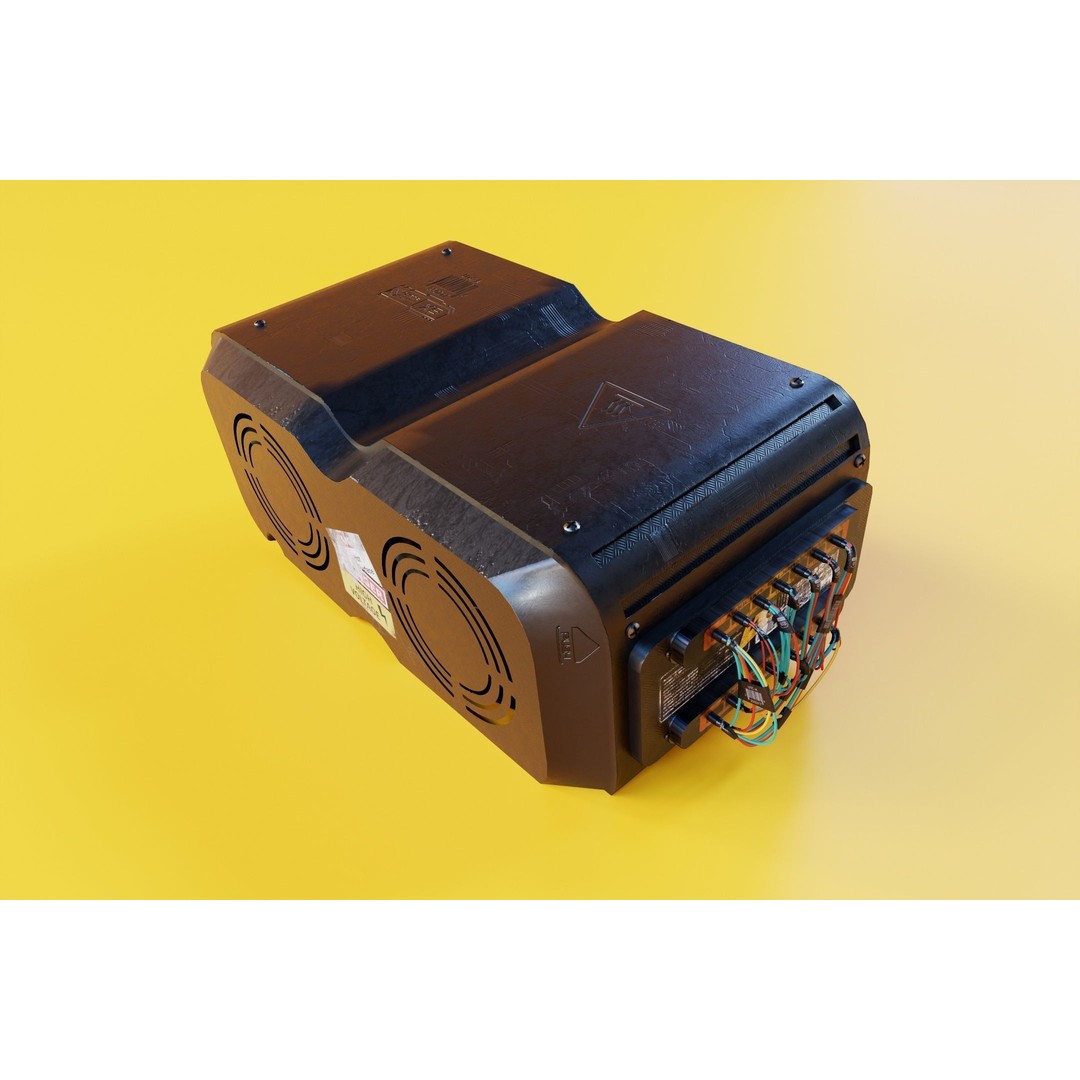 SCI-FI Console 3D Model – Low Poly Game Asset, FBX, PBR Textures - View 6