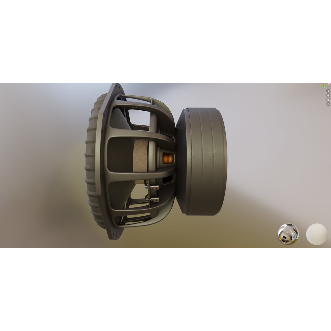 Pride S5 15 Subwoofer 3D Model – High Poly PBR Asset, FBX - View 10