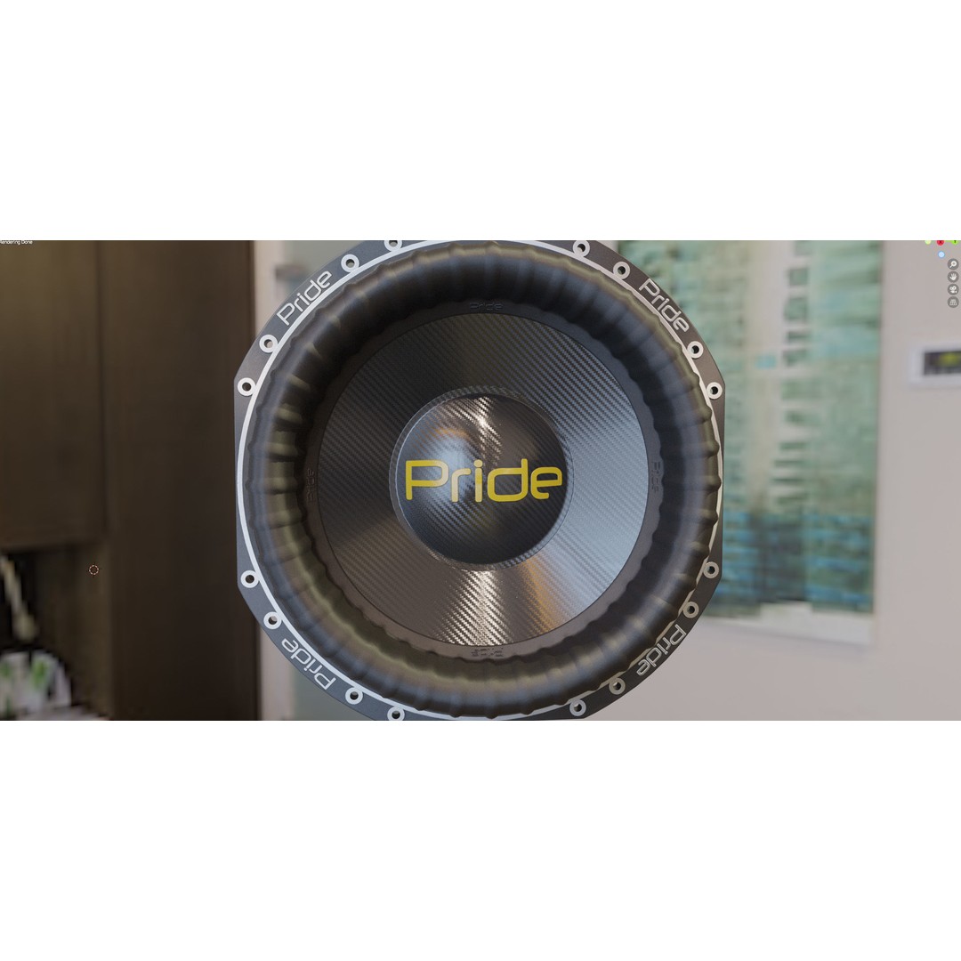 Pride S5 15 Subwoofer 3D Model – High Poly PBR Asset, FBX - View 12
