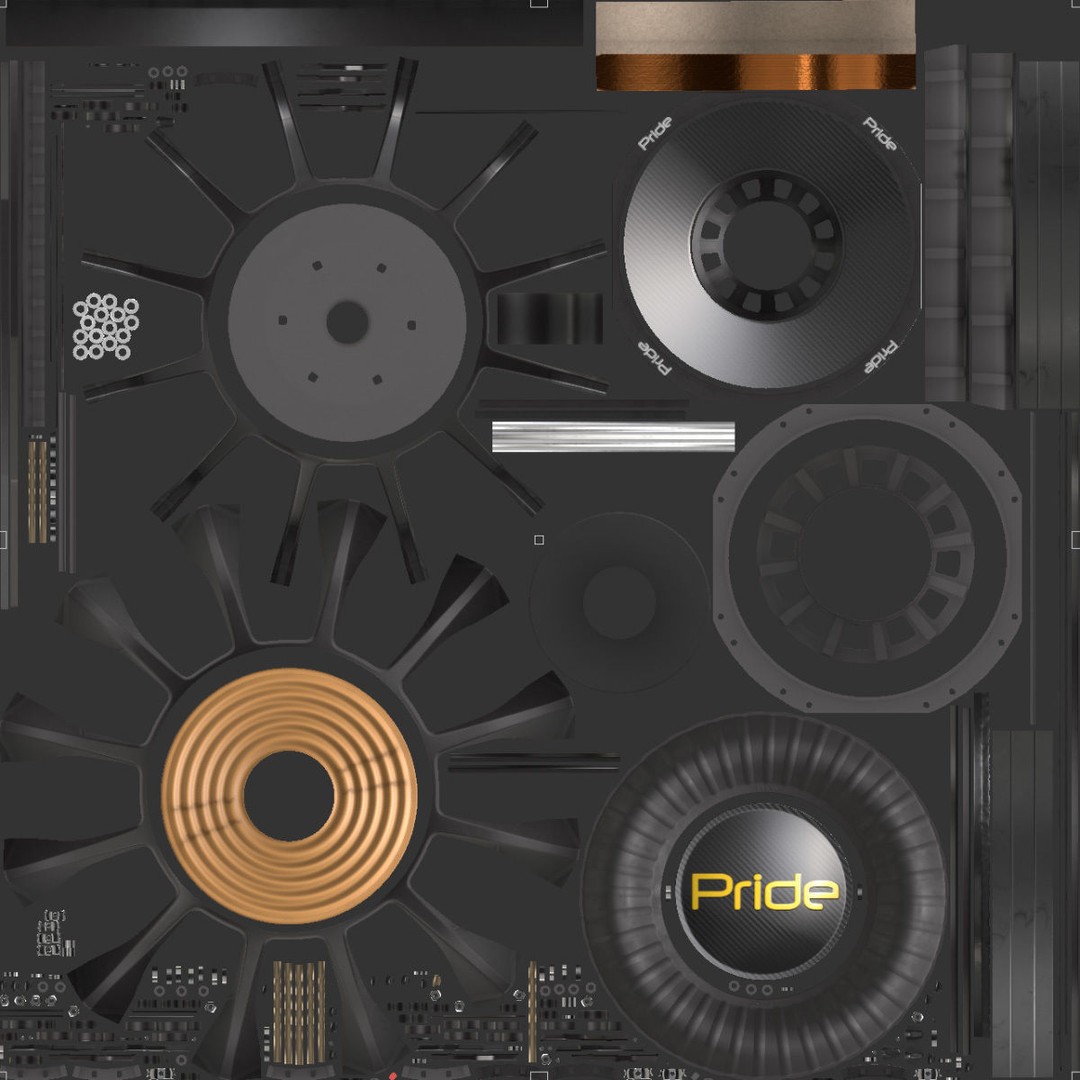 Pride S5 15 Subwoofer 3D Model – High Poly PBR Asset, FBX - View 20
