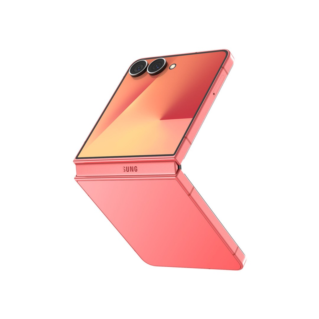 SAMSUNG Galaxy Z Flip 7 3D Model – High-Quality Smartphone Asset, FBX, OBJ - View 12