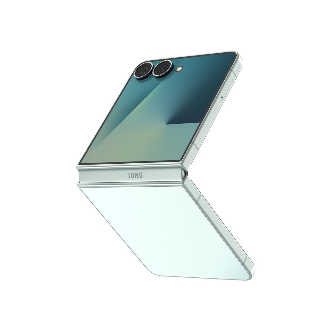 SAMSUNG Galaxy Z Flip 7 3D Model – High-Quality Smartphone Asset, FBX, OBJ - View 14