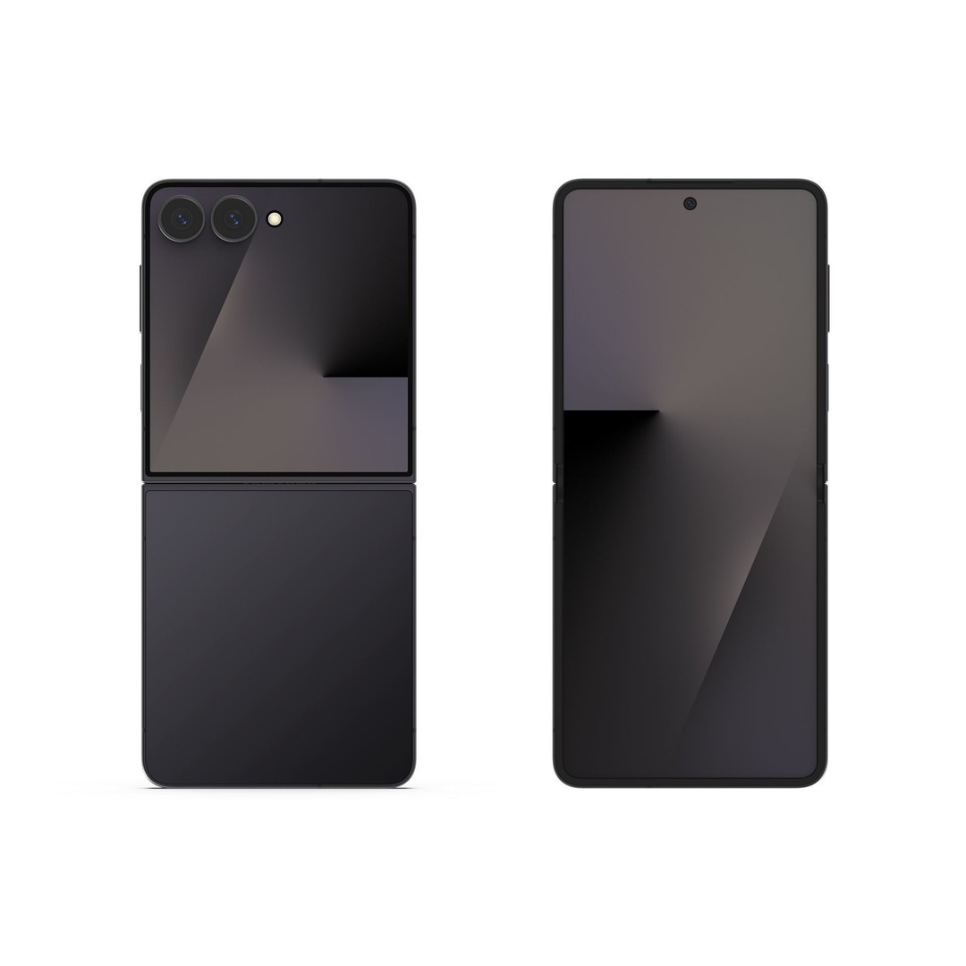 SAMSUNG Galaxy Z Flip 7 3D Model – High-Quality Smartphone Asset, FBX, OBJ - View 5