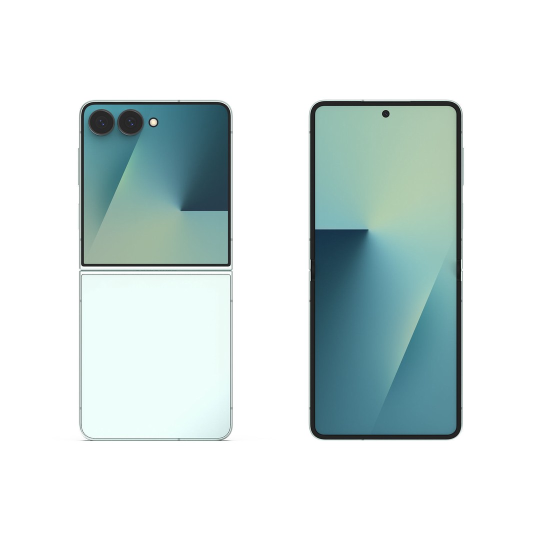 SAMSUNG Galaxy Z Flip 7 3D Model – High-Quality Smartphone Asset, FBX, OBJ - View 6