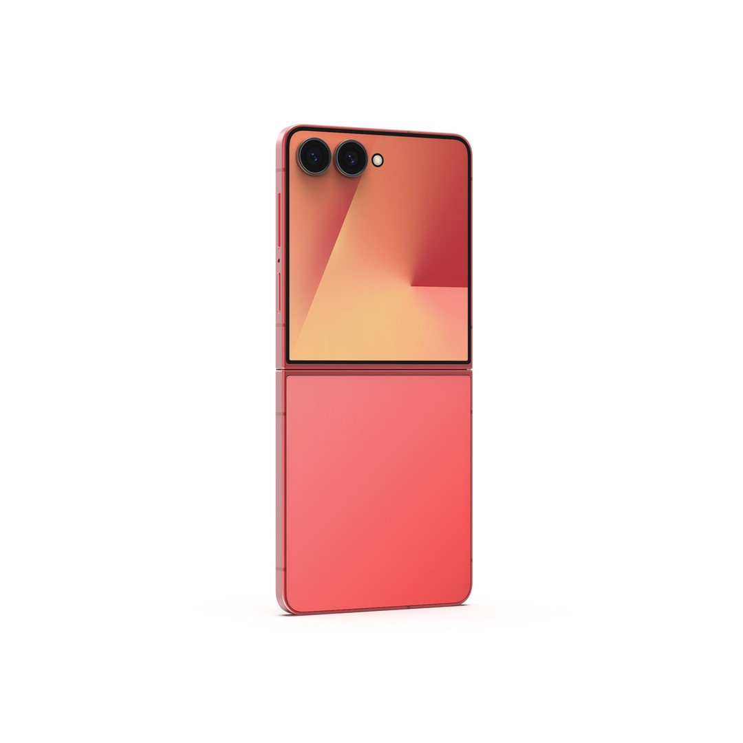 SAMSUNG Galaxy Z Flip 7 3D Model – High-Quality Smartphone Asset, FBX, OBJ - View 8