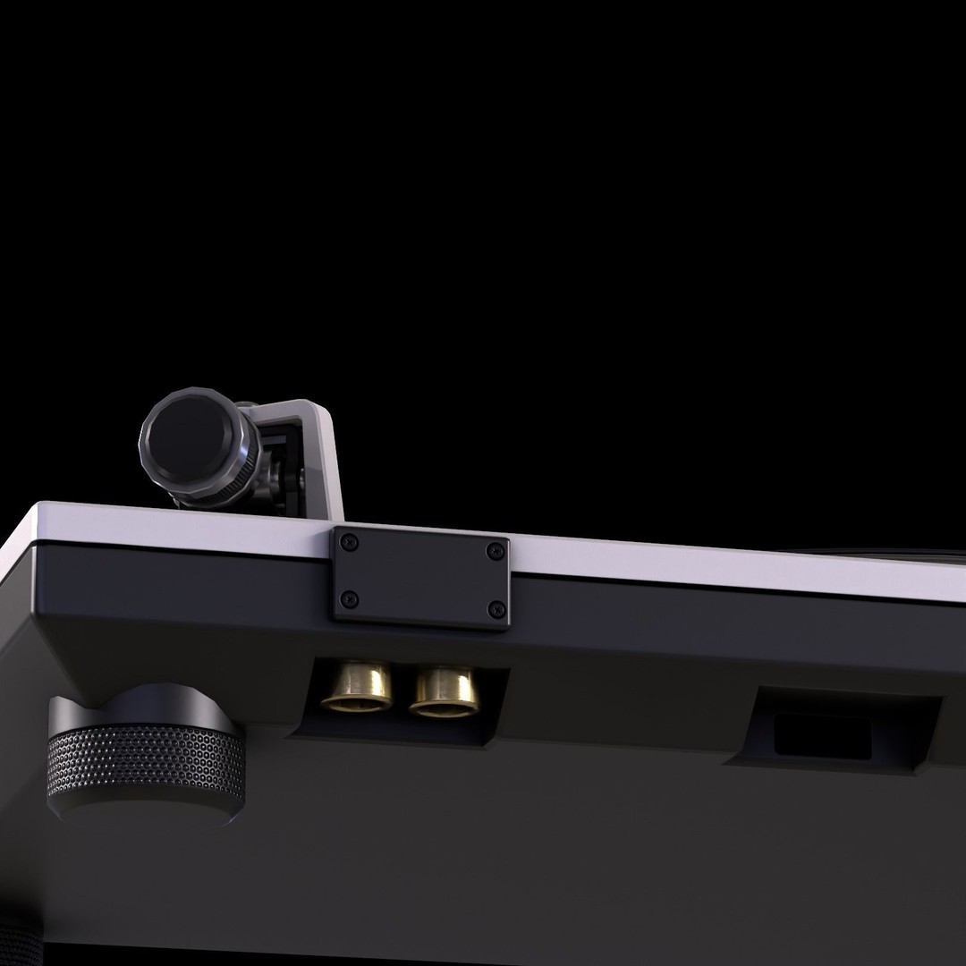 Turntable 3D Model – Low Poly Audio Player with PBR Textures, FBX/OBJ - View 7