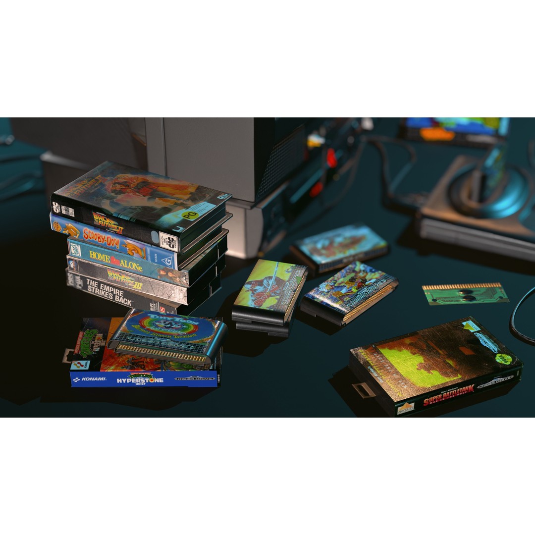 Sega Mega Drive 2 3D Model – Low Poly Game Ready Asset, OBJ, PBR - View 11