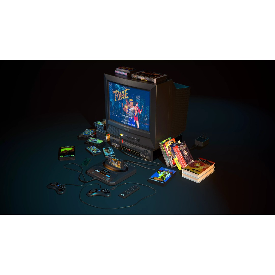 Sega Mega Drive 2 3D Model – Low Poly Game Ready Asset, OBJ, PBR - View 2