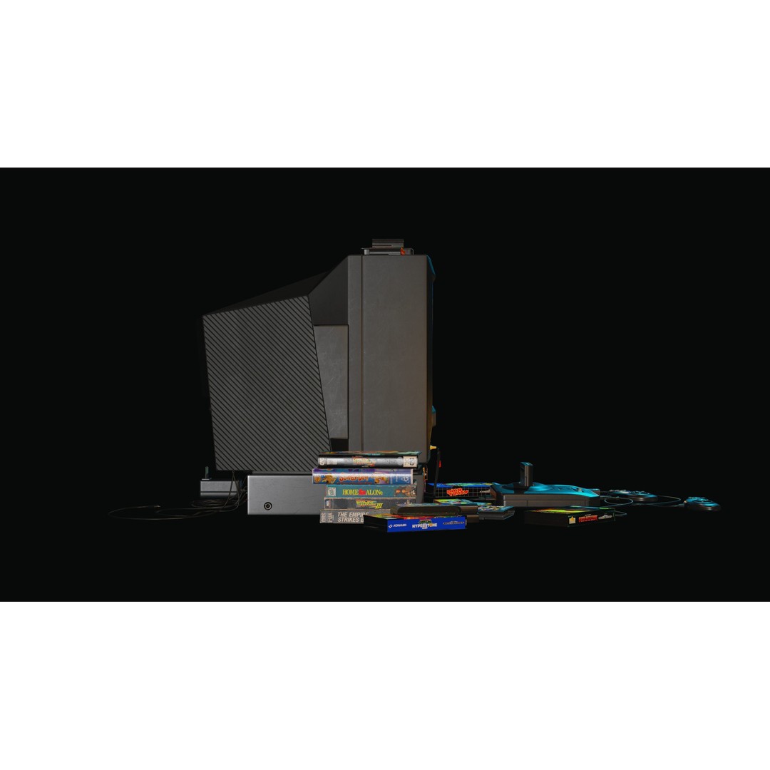 Sega Mega Drive 2 3D Model – Low Poly Game Ready Asset, OBJ, PBR - View 7