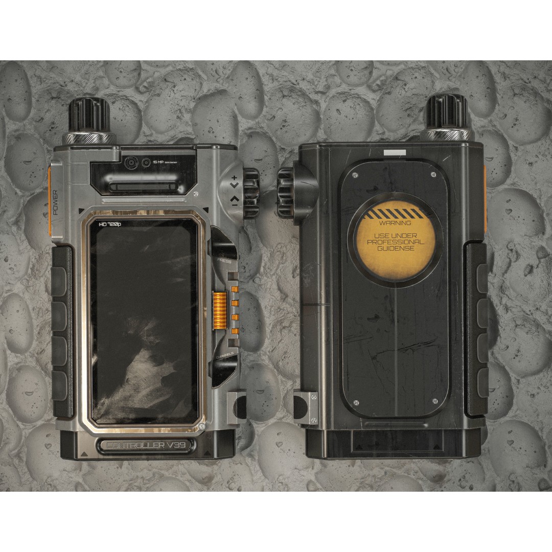 Sci-fi Controller 3D Model – Low Poly PBR Game Asset, FBX - View 5