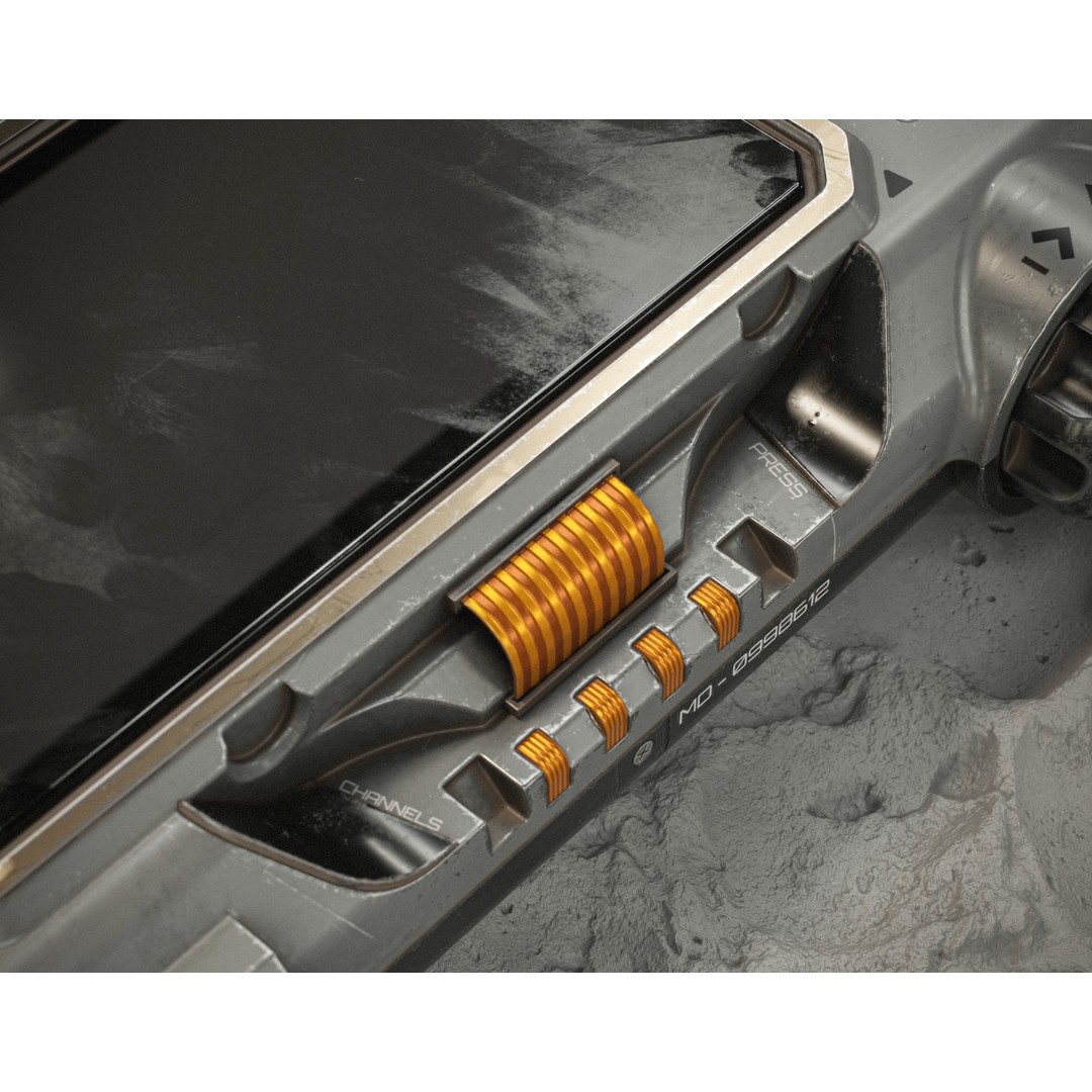 Sci-fi Controller 3D Model – Low Poly PBR Game Asset, FBX - View 7