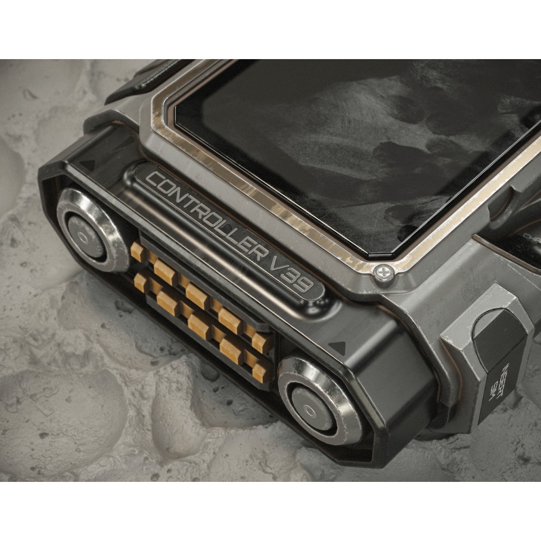Sci-fi Controller 3D Model – Low Poly PBR Game Asset, FBX - View 8