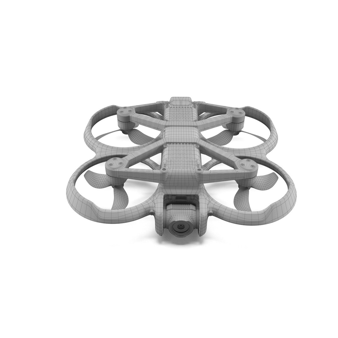 DJI Avata 2 3D Model – High Poly Game Asset, FBX, OBJ, PBR Textures