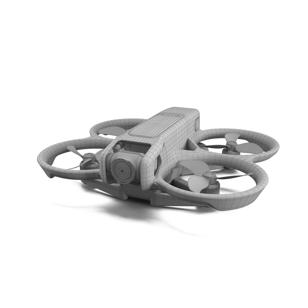 DJI Avata 2 3D Model – High Poly Game Asset, FBX, OBJ, PBR Textures - View 21