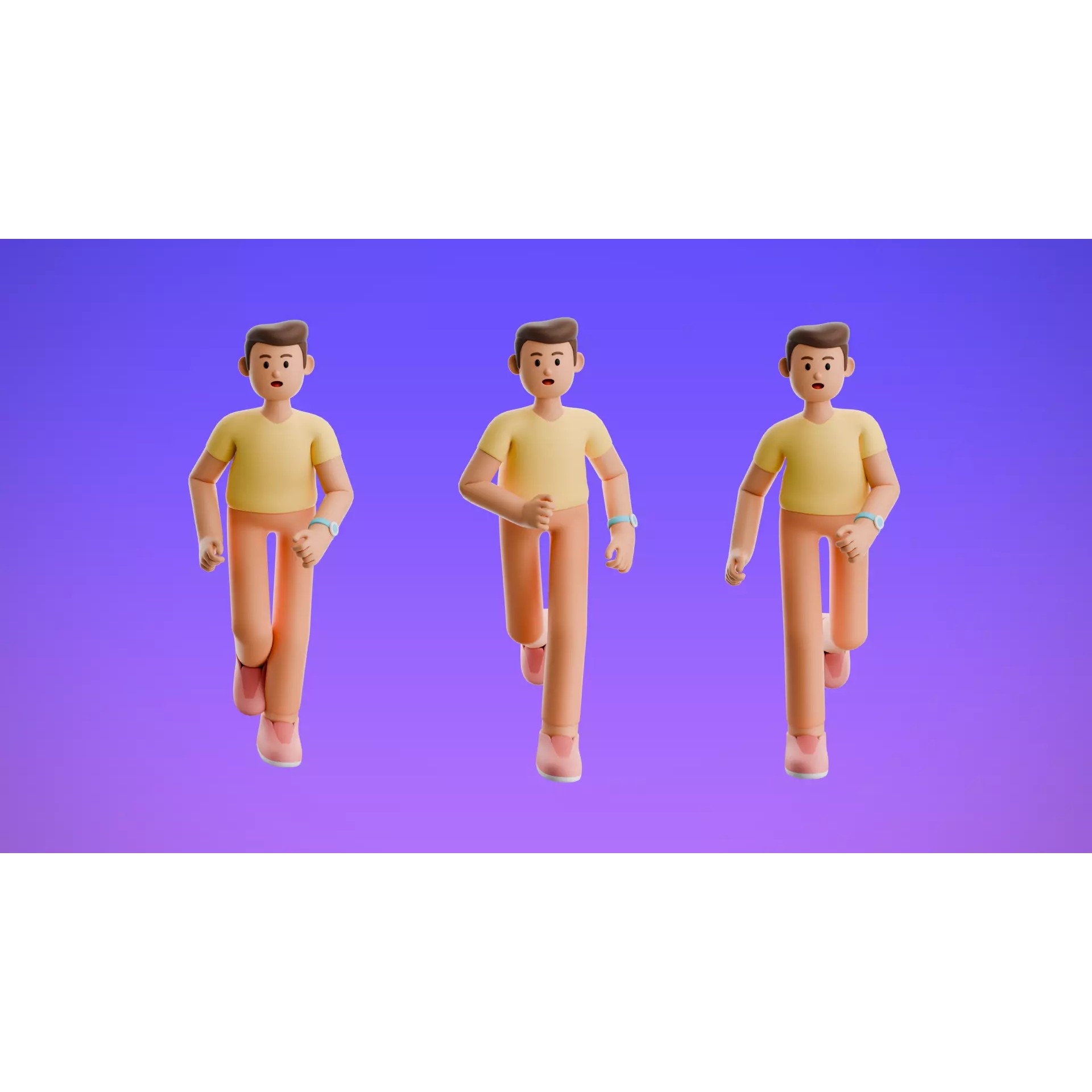 22 Casual Characters - Low-Poly Game-Ready 3D Model