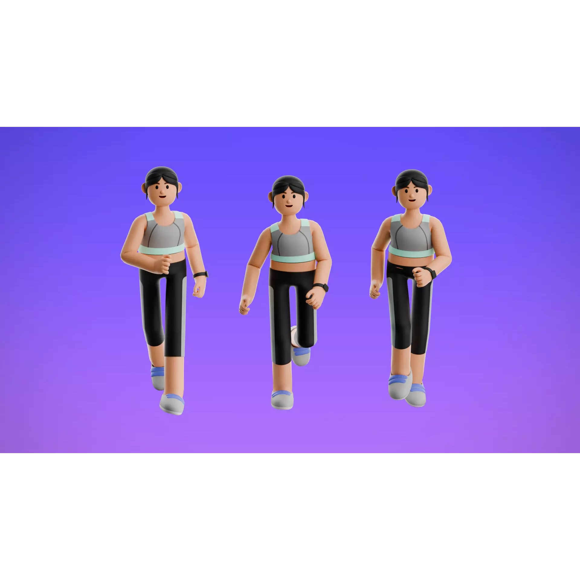 22 Casual Characters - Low-Poly Game-Ready 3D Model - View 10