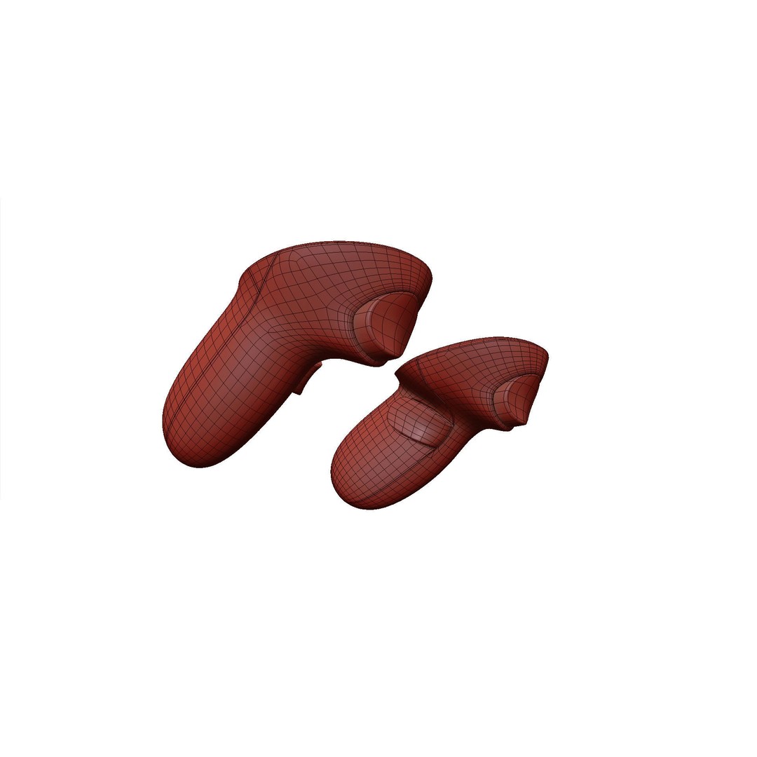 Meta Quest 3 Controllers 3D Model – High Poly PBR Game Asset, FBX & OBJ