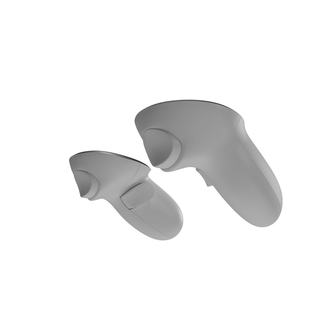 Meta Quest 3 Controllers 3D Model – High Poly PBR Game Asset, FBX & OBJ - View 12