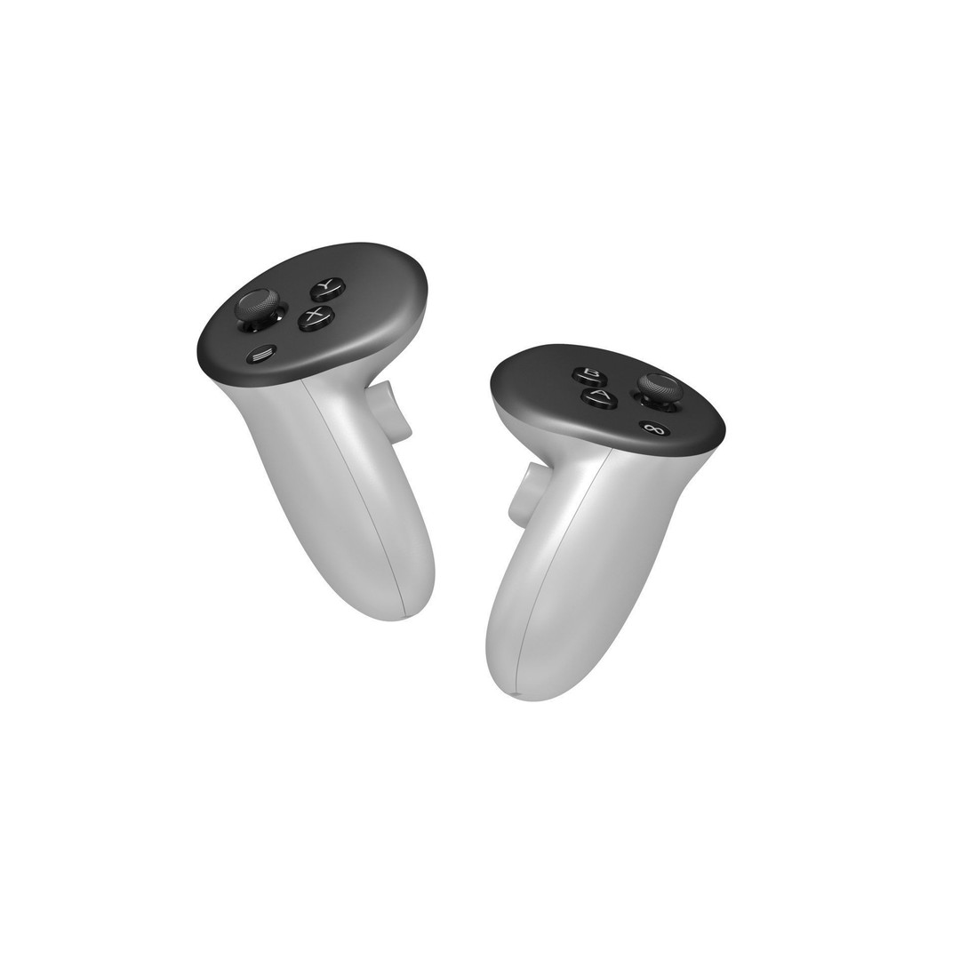 Meta Quest 3 Controllers 3D Model – High Poly PBR Game Asset, FBX & OBJ - View 15