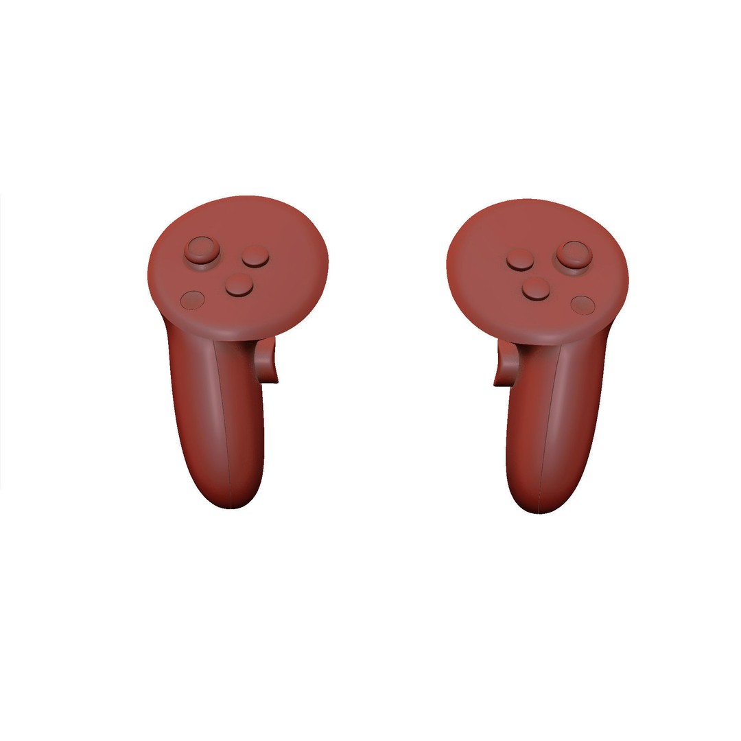 Meta Quest 3 Controllers 3D Model – High Poly PBR Game Asset, FBX & OBJ - View 17