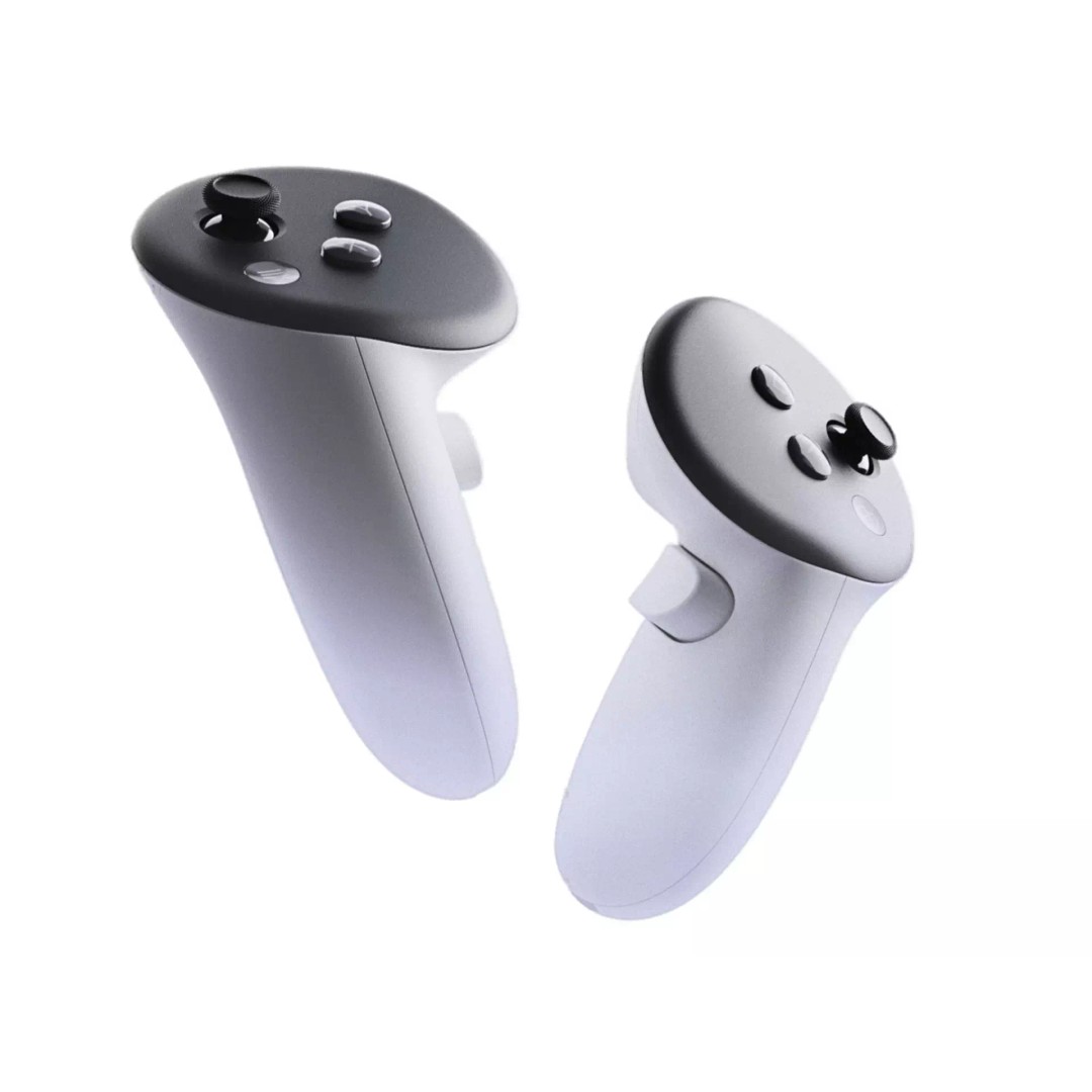 Meta Quest 3 Controllers 3D Model – High Poly PBR Game Asset, FBX & OBJ - View 2