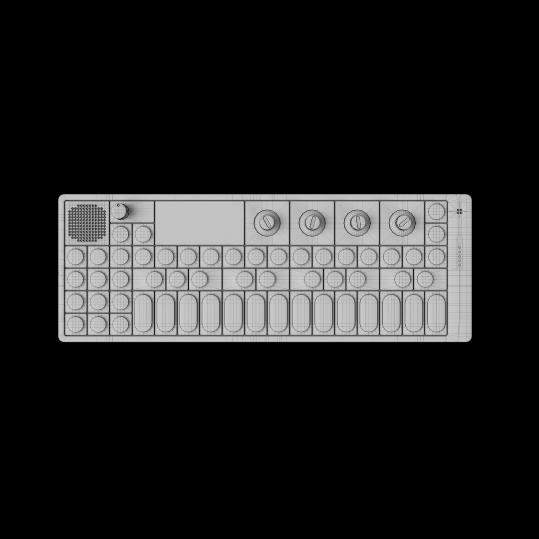 Teenage Engineering OP-1 3D Model – High Poly Synthesizer, FBX & OBJ Formats - View 7