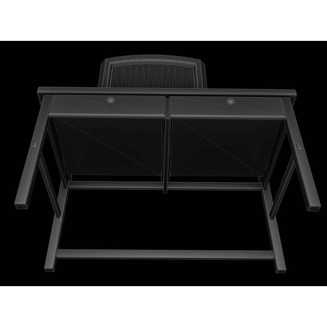 CRT TV and Game Console 3D Model – Low Poly Vintage Video Asset, FBX - View 24