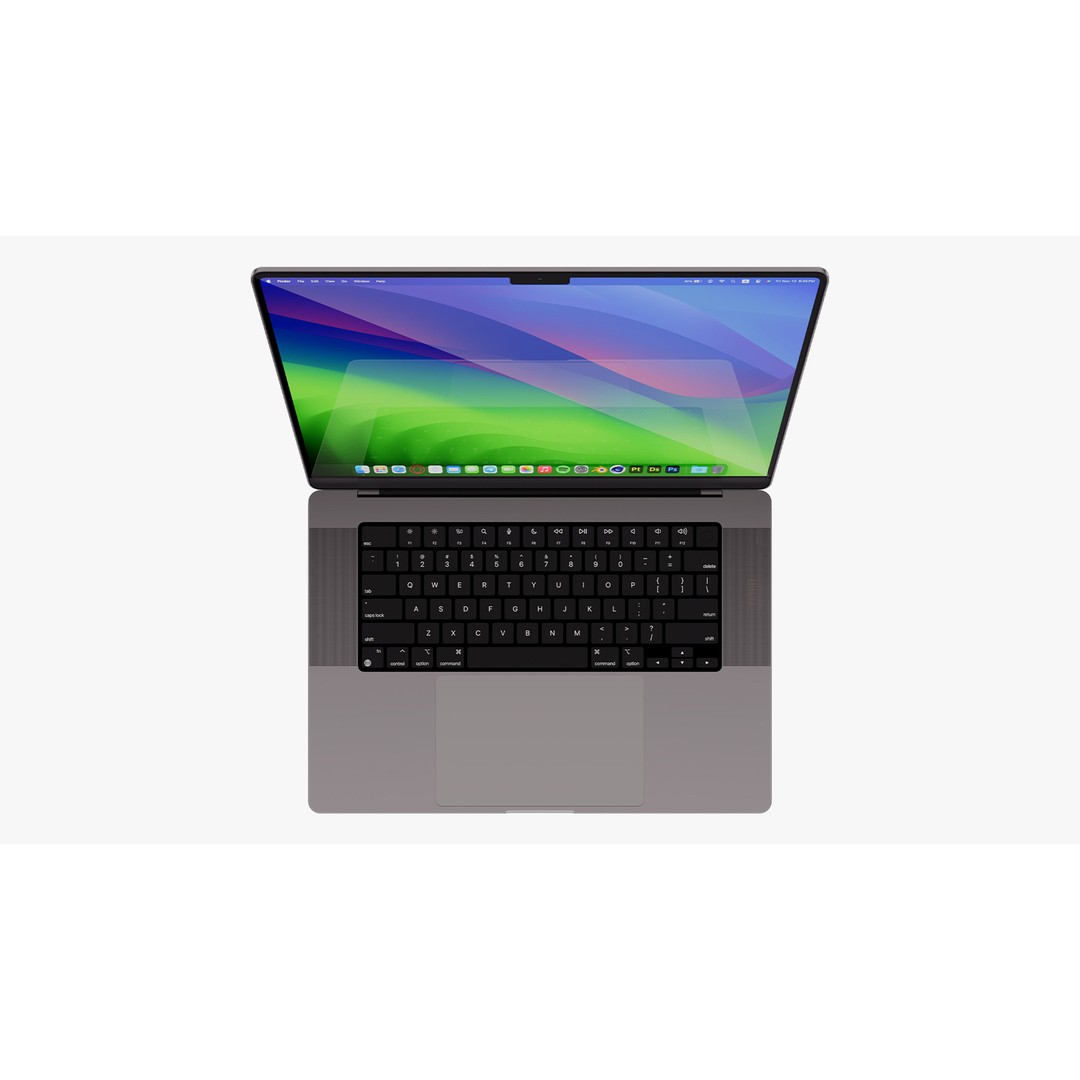 Apple MacBook Pro 3D Model – Detailed Collection with Magic Mouse, PBR, FBX, OBJ - View 40