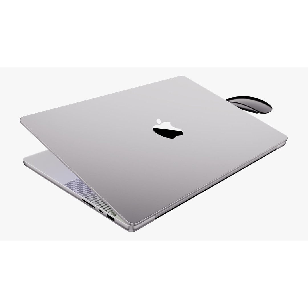 Apple MacBook Pro 3D Model – Detailed Collection with Magic Mouse, PBR, FBX, OBJ - View 42