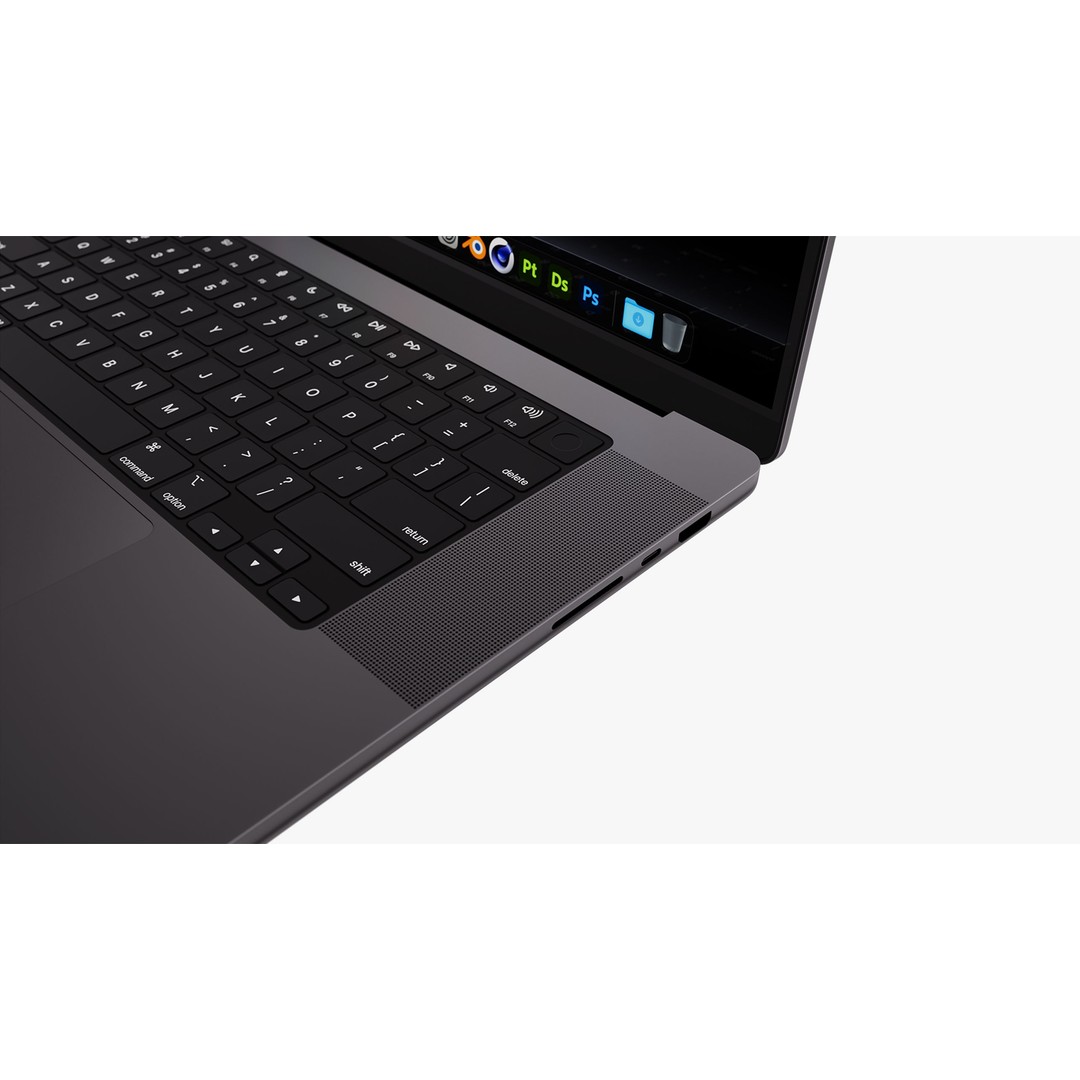 Apple MacBook Pro 3D Model – Detailed Collection with Magic Mouse, PBR, FBX, OBJ - View 62