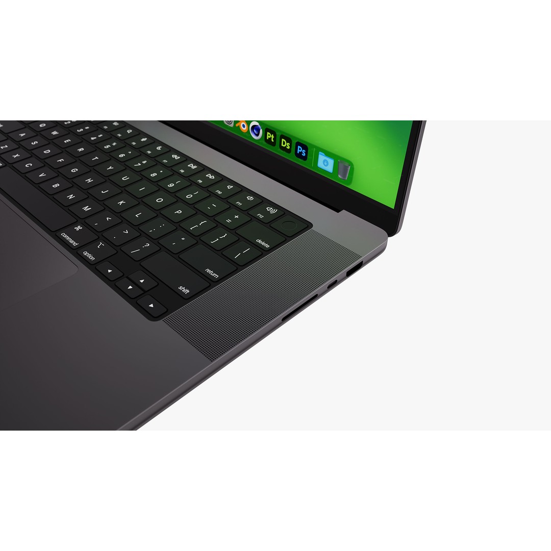 Apple MacBook Pro 3D Model – Detailed Collection with Magic Mouse, PBR, FBX, OBJ - View 66