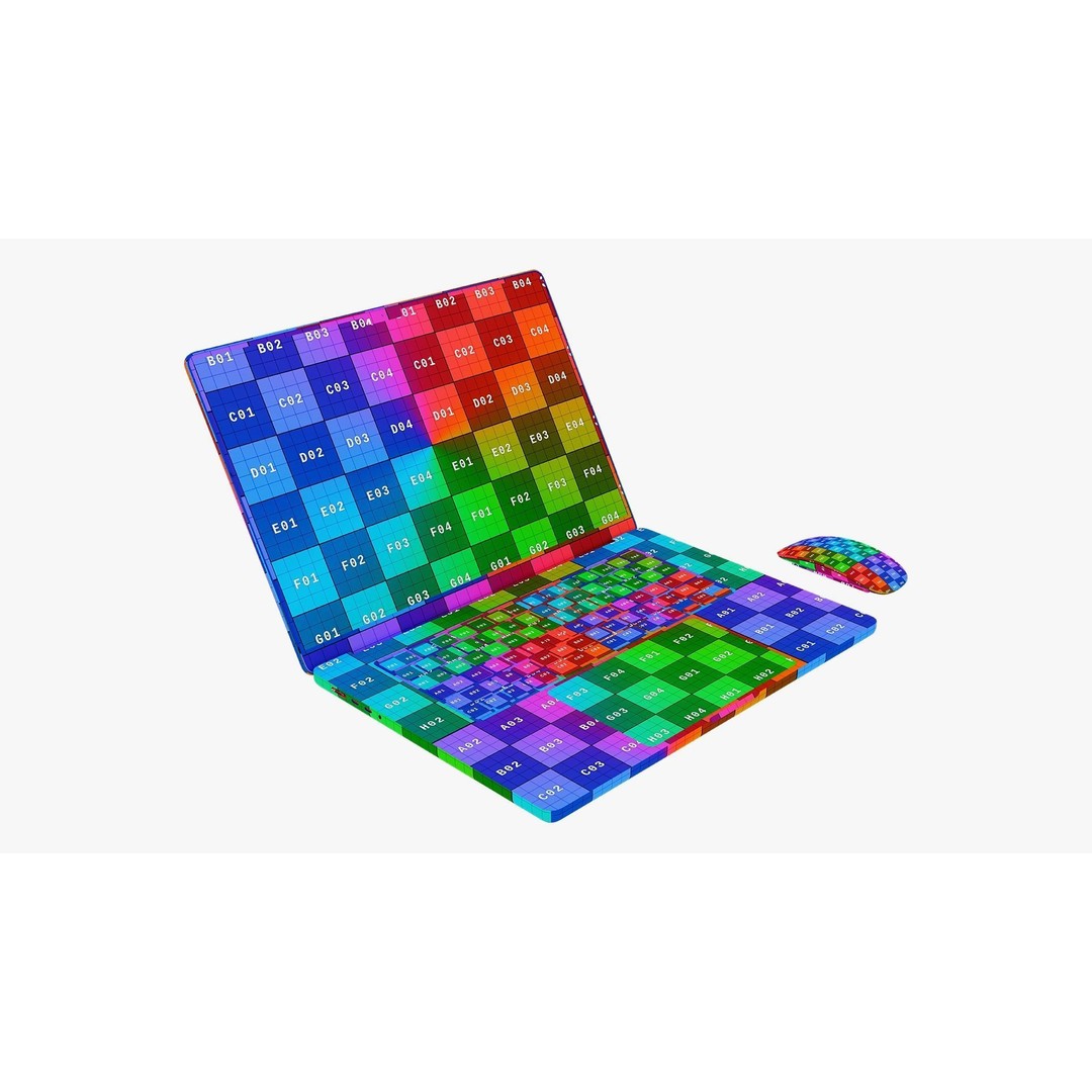 Apple MacBook Pro 3D Model – Detailed Collection with Magic Mouse, PBR, FBX, OBJ - View 76