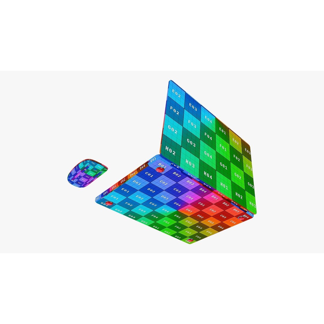 Apple MacBook Pro 3D Model – Detailed Collection with Magic Mouse, PBR, FBX, OBJ - View 78