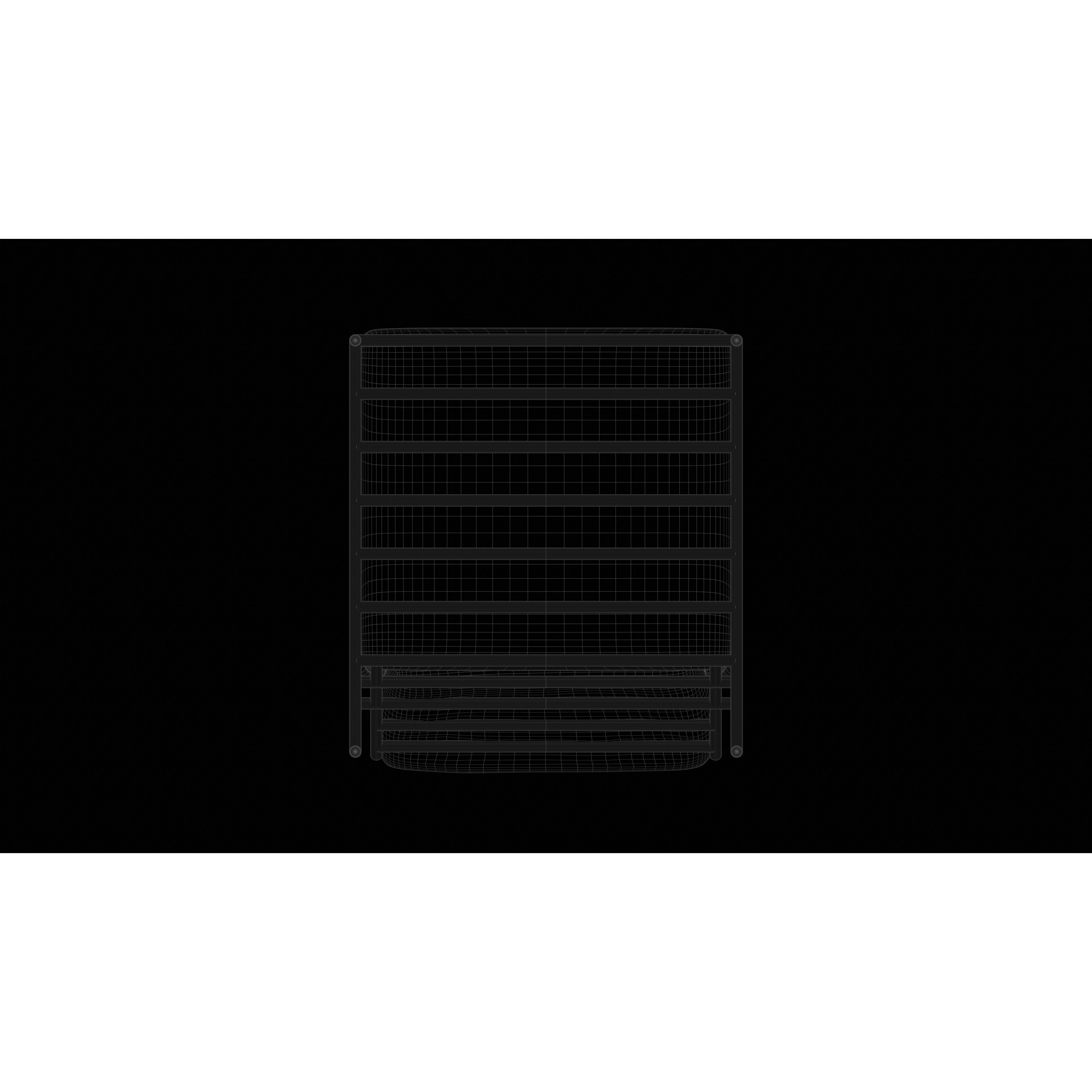 Light Blue Accent Chair - Low-Poly Game-Ready 3D Model