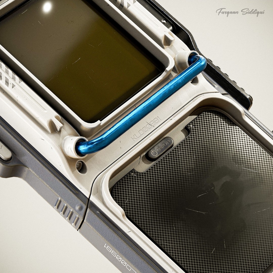 Sci-fi Controller 3D Model – Low Poly PBR Game Asset, FBX, OBJ - View 5