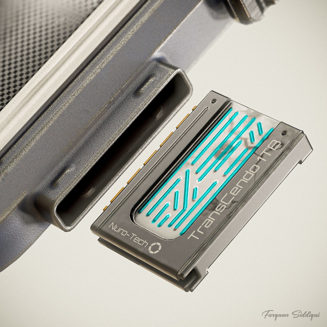 Sci-fi Controller 3D Model – Low Poly PBR Game Asset, FBX, OBJ - View 7