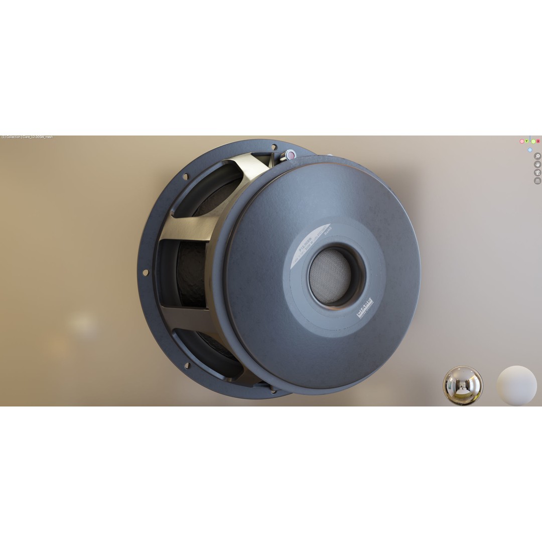 Ciare 12 Subwoofer 3D Model – High Poly PBR Audio Asset, FBX - View 13