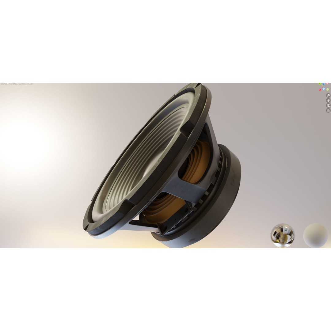 Ciare 12 Subwoofer 3D Model – High Poly PBR Audio Asset, FBX - View 15