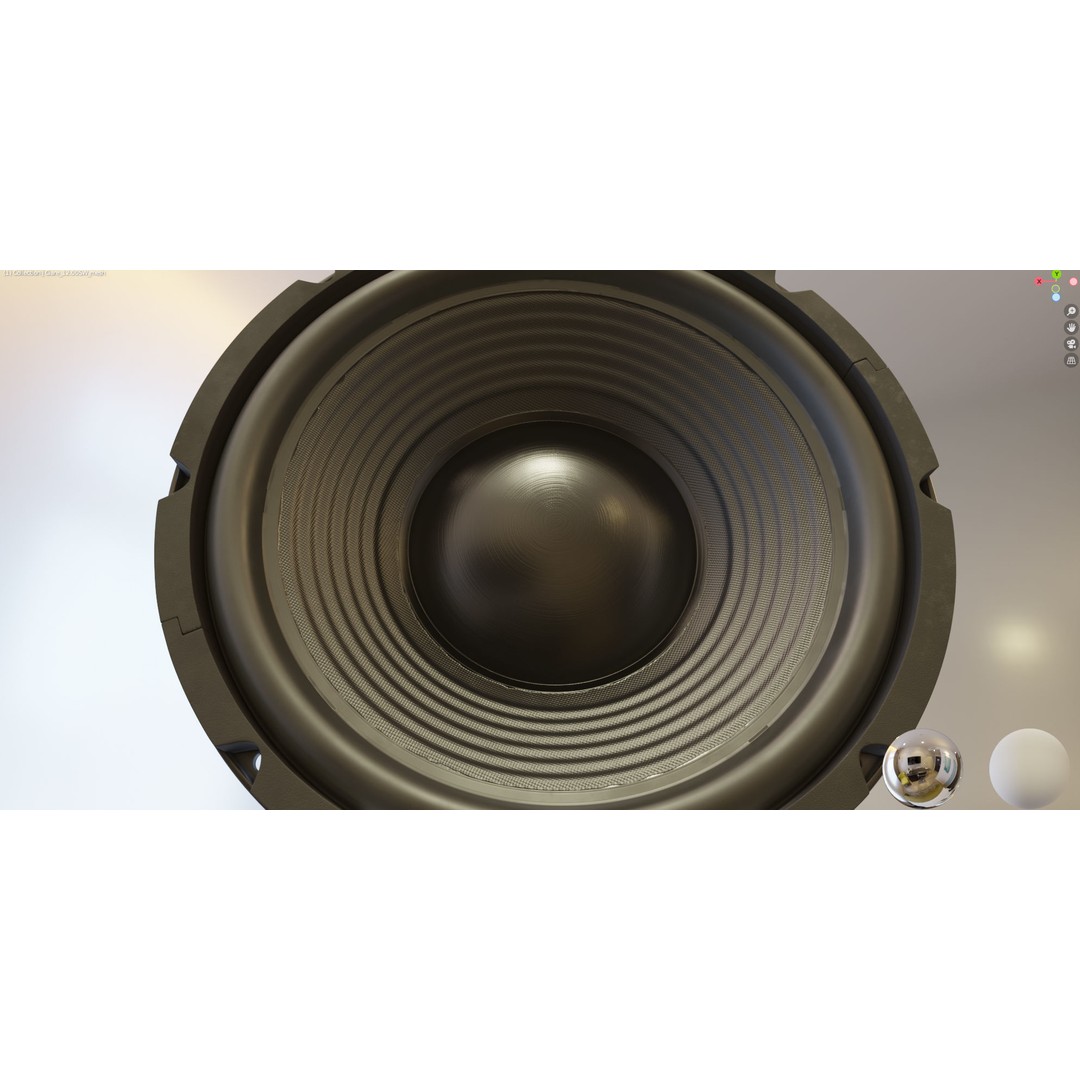 Ciare 12 Subwoofer 3D Model – High Poly PBR Audio Asset, FBX - View 16