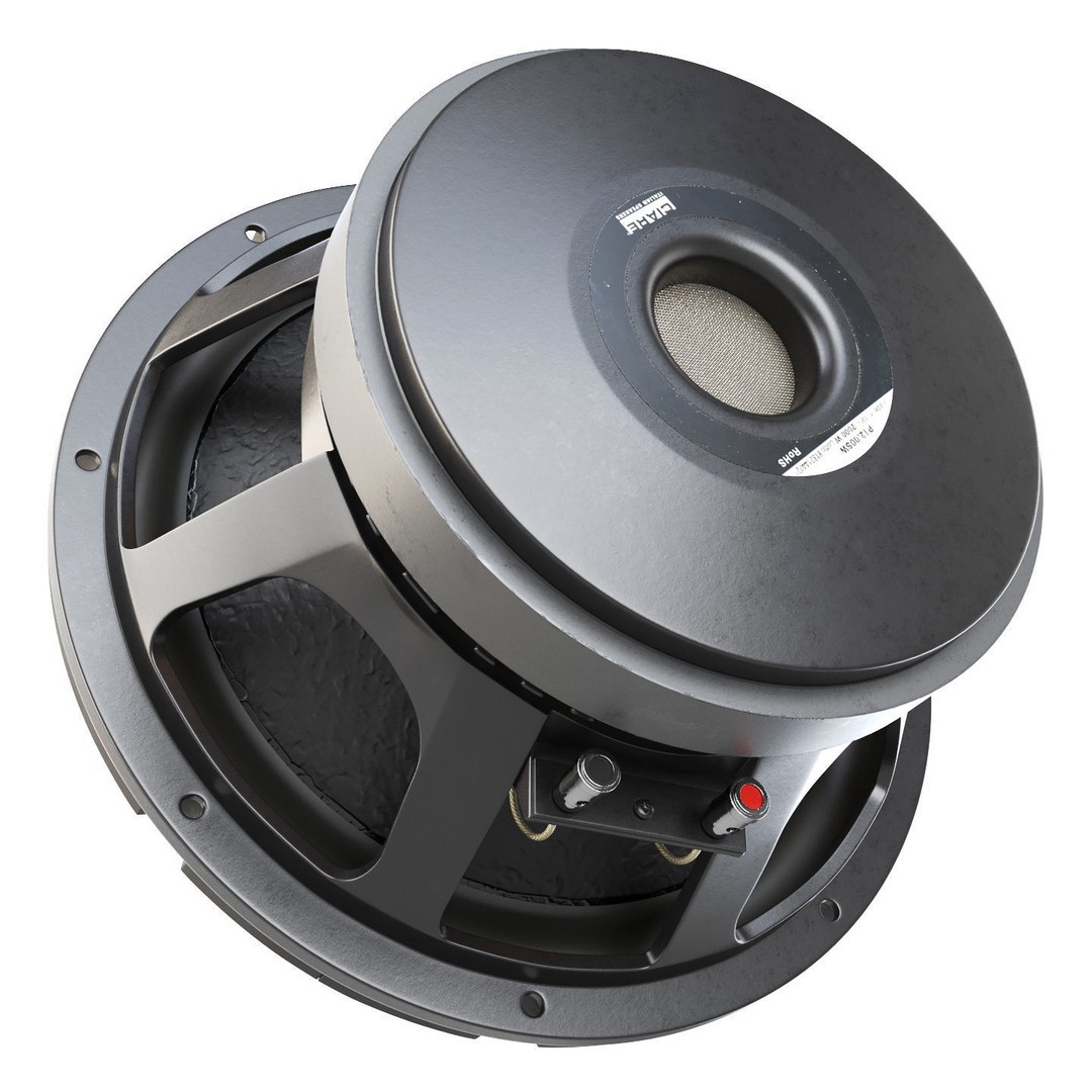 Ciare 12 Subwoofer 3D Model – High Poly PBR Audio Asset, FBX - View 4