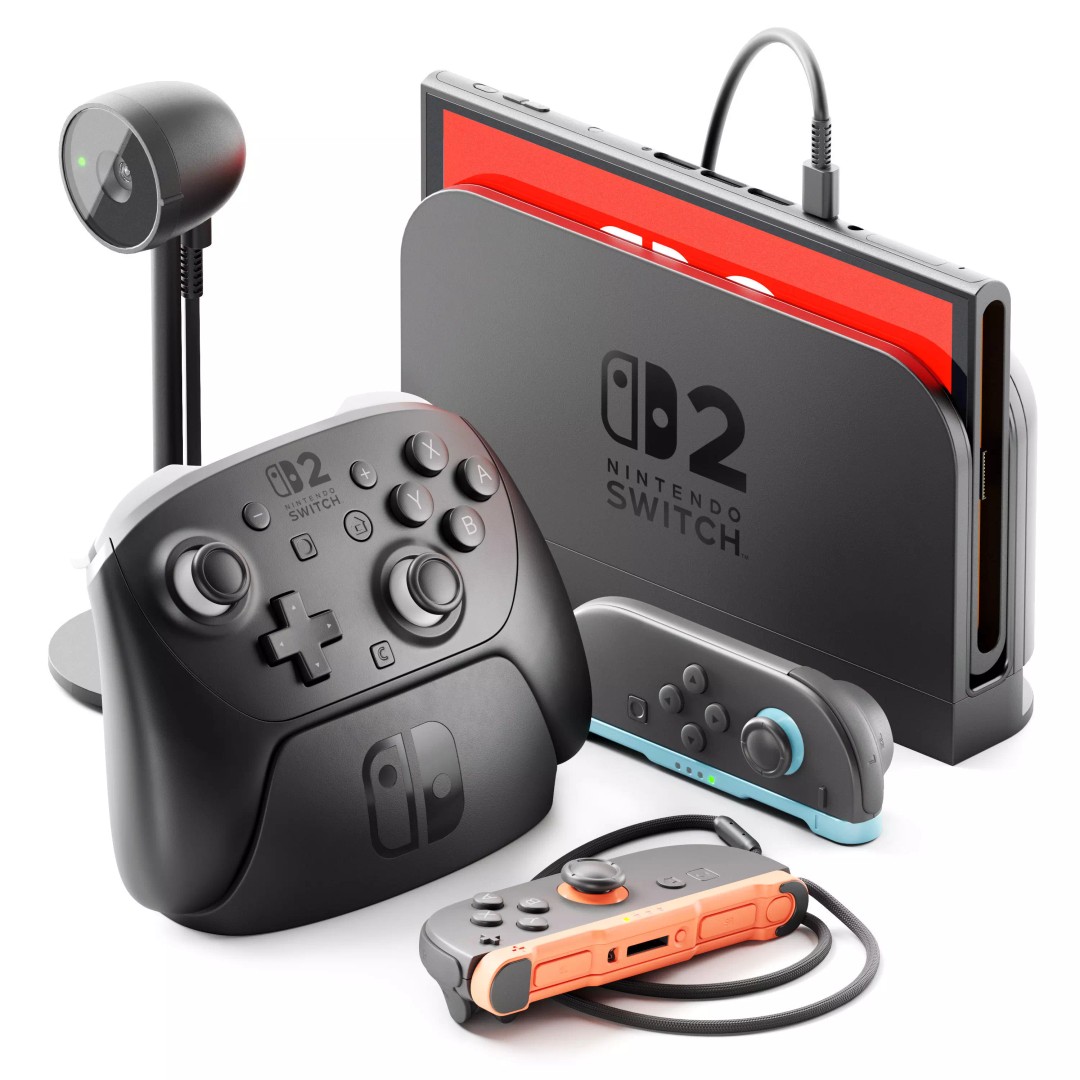 Nintendo Switch 2 3D Model – Game Console with Dock, PBR Textures, FBX - View 2