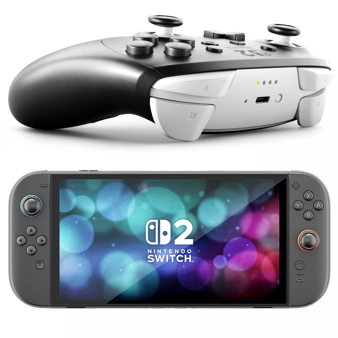 Nintendo Switch 2 3D Model – Game Console with Dock, PBR Textures, FBX - View 4