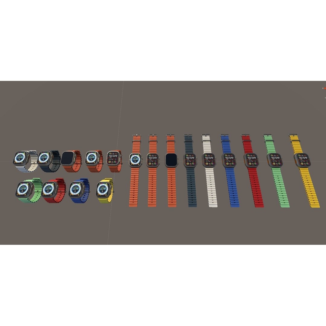 Apple Watch Ultra 3D Model – Low Poly PBR Game Asset, FBX, OBJ, Blender - View 8