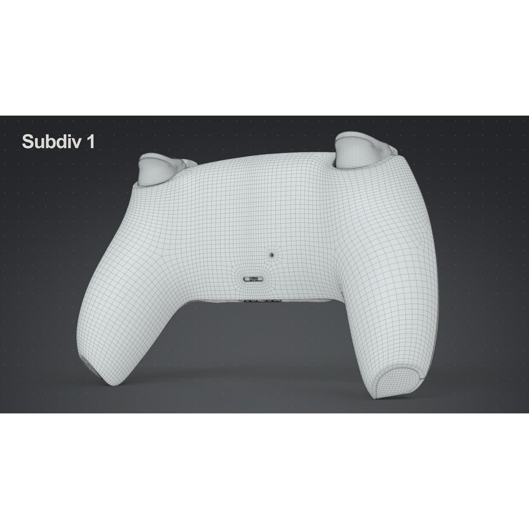 Dualsense Wireless Controller 3D Model – High Poly Game Asset, FBX - View 20