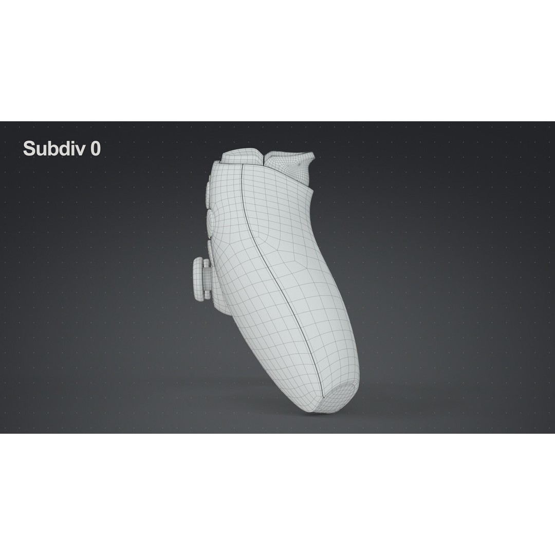 Dualsense Wireless Controller 3D Model – High Poly Game Asset, FBX - View 27