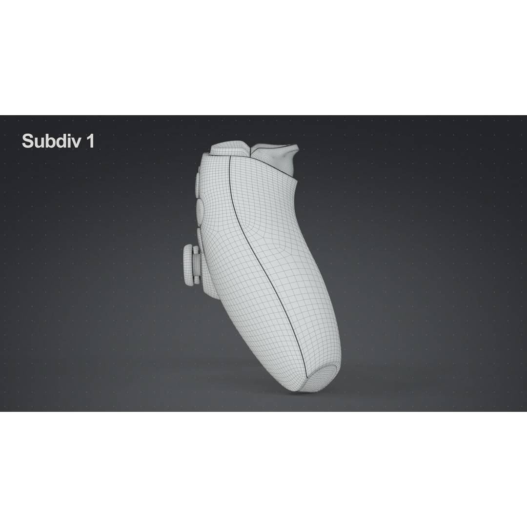 Dualsense Wireless Controller 3D Model – High Poly Game Asset, FBX - View 28
