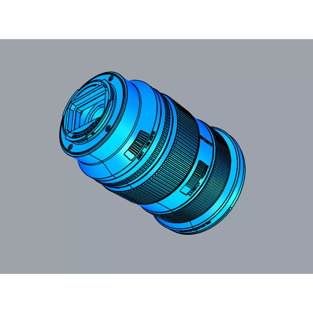 Sony FE 24-70mm GM II Lens 3D Model – High Poly PBR Asset, FBX & OBJ - View 16