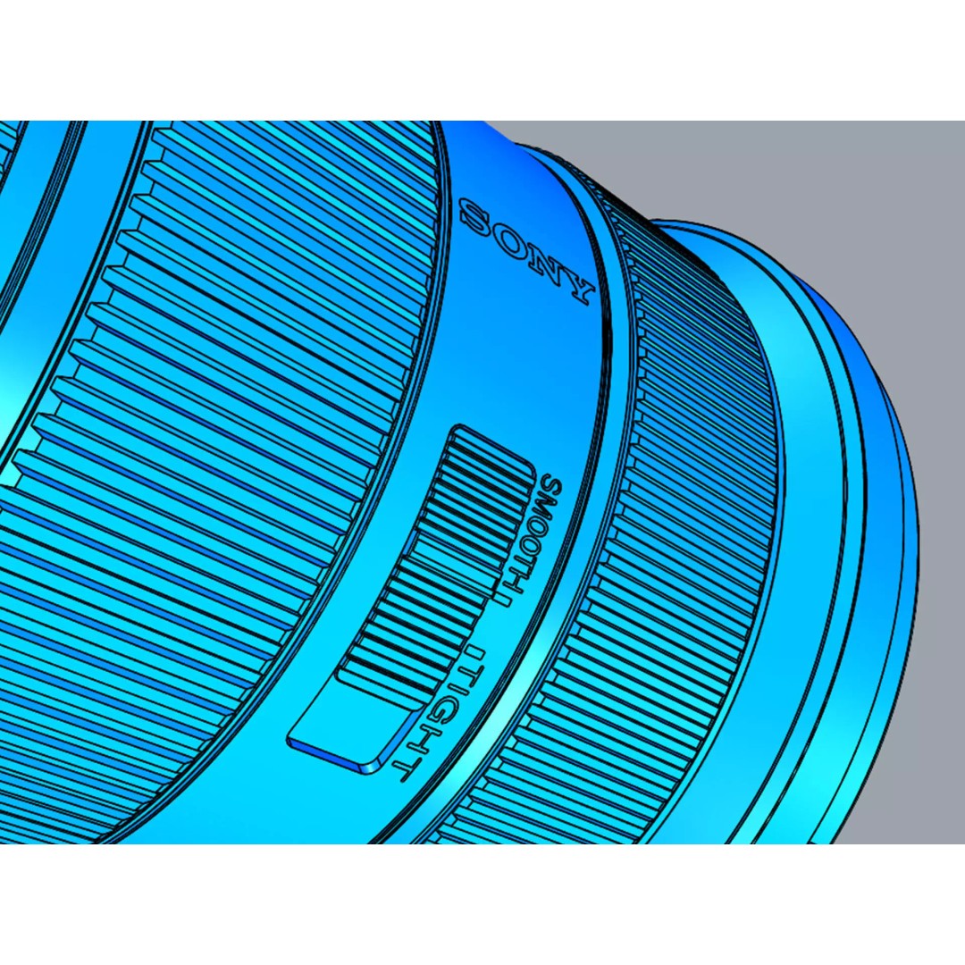 Sony FE 24-70mm GM II Lens 3D Model – High Poly PBR Asset, FBX & OBJ - View 19