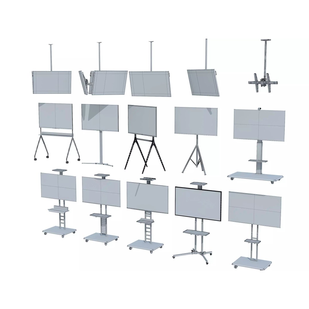 TV Stand 3D Model – Detailed Polygon Mesh, FBX & OBJ Formats