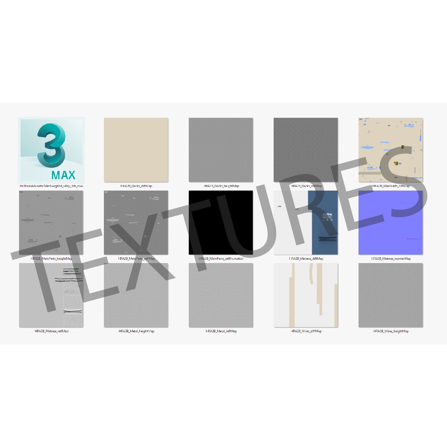 Hospital Bed Hill-Rom - Low-Poly Game-Ready 3D Model